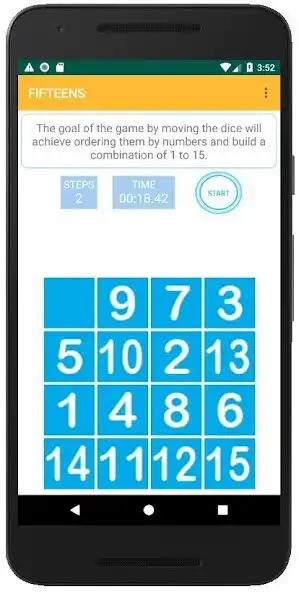 Play Fifteens as an online game Fifteens with UptoPlay