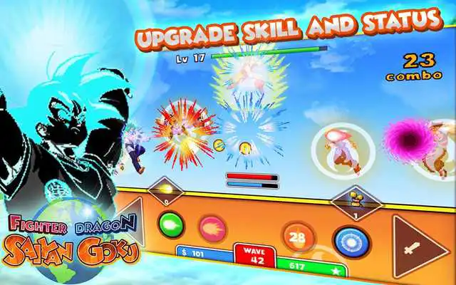 Fighter Dragon Saiyan Goku online game with UptoPlay