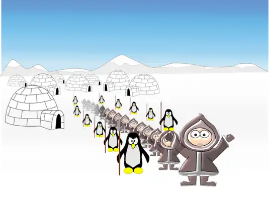 Play Fighting Penguin Play Fighting Penguin