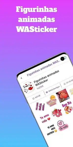Play Figurinhas Animadas WASticker as an online game Figurinhas Animadas WASticker with UptoPlay