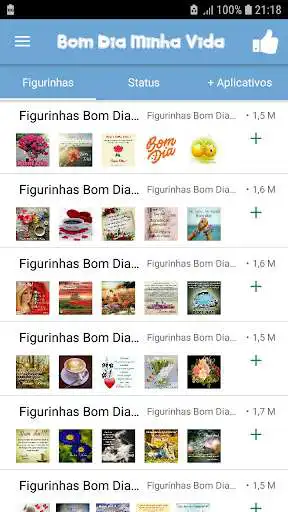 Play Figurinhas Bom Dia Minha Vida - WAStickerApps  and enjoy Figurinhas Bom Dia Minha Vida - WAStickerApps with UptoPlay