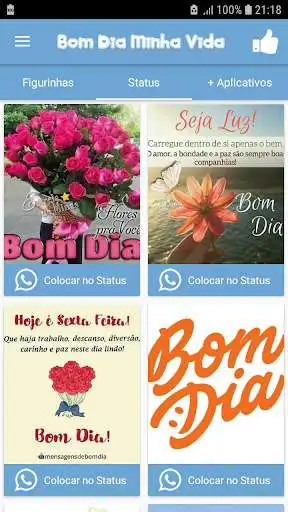 Play Figurinhas Bom Dia Minha Vida - WAStickerApps as an online game Figurinhas Bom Dia Minha Vida - WAStickerApps with UptoPlay