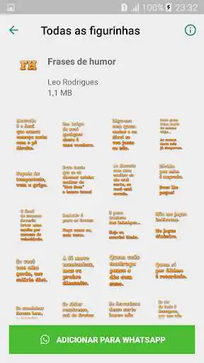 Play Figurinhas de frases - WAStickerApps as an online game Figurinhas de frases - WAStickerApps with UptoPlay