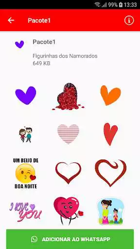 Play Figurinhas dos Namorados as an online game Figurinhas dos Namorados with UptoPlay