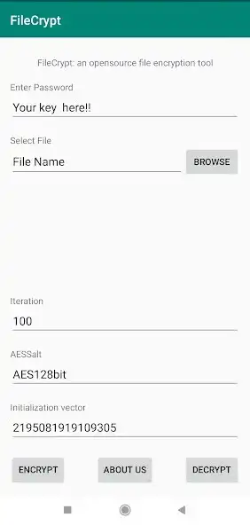 Play FileCrypt - encrypt any file  and enjoy FileCrypt - encrypt any file with UptoPlay