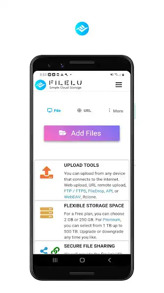 Play FileLu - Cloud Storage Backup as an online game FileLu - Cloud Storage Backup with UptoPlay
