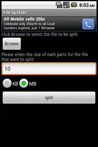 Play File Splitter as an online game File Splitter with UptoPlay