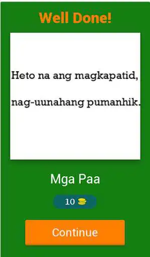 Green Tagalog Riddle Filipino Riddles: Free online game with UptoPlay