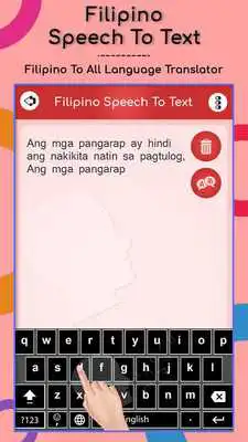 Play Filipino Speech to Text