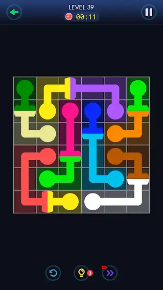 Play Fill Flow - Dot Connect puzzle as an online game Fill Flow - Dot Connect puzzle with UptoPlay