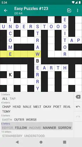 Play Fill-In Crosswords  and enjoy Fill-In Crosswords with UptoPlay