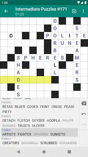 Play Fill-In Crosswords as an online game Fill-In Crosswords with UptoPlay