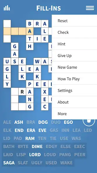Play Fill-Ins · Word Fit Puzzles as an online game Fill-Ins · Word Fit Puzzles with UptoPlay