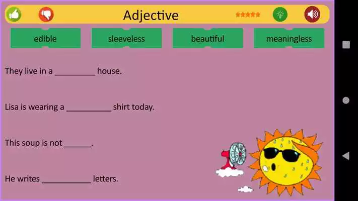 Play Fill the blanks.