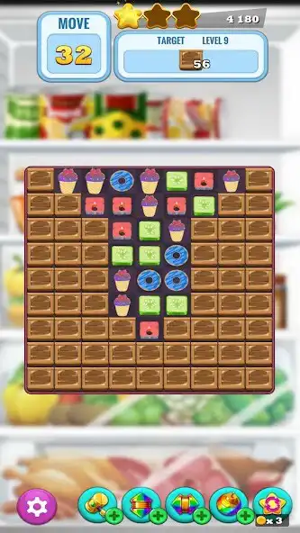 Play Fill The Fridge: Match 3 Game as an online game Fill The Fridge: Match 3 Game with UptoPlay