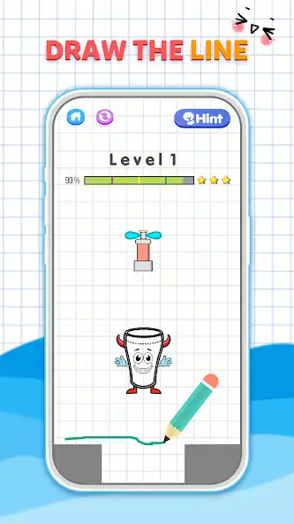 Play Fill the Glass - Draw line as an online game Fill the Glass - Draw line with UptoPlay