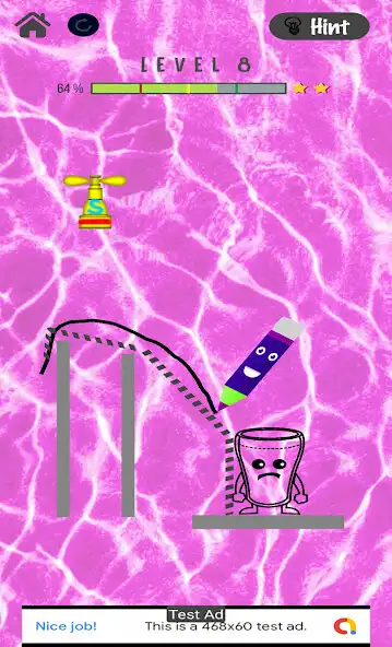 Play Fill The Glass as an online game Fill The Glass with UptoPlay