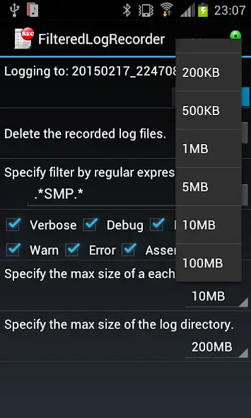 Play Filtered Log Recorder