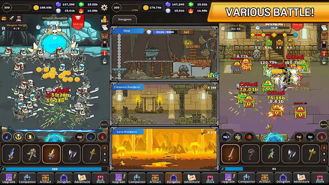 Play Final Weapon Grow - Idle RPG as an online game Final Weapon Grow - Idle RPG with UptoPlay