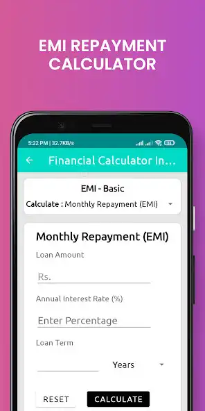 Play Financial Calculator India Pro as an online game Financial Calculator India Pro with UptoPlay