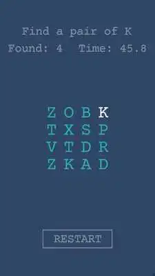 Play Find a pair - letter pairs