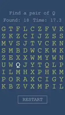 Play Find a pair - letter pairs