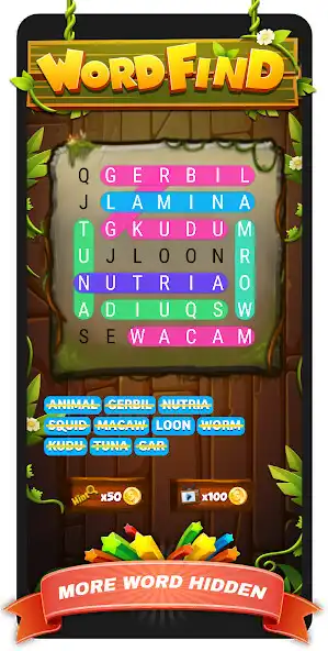 Play Find Hidden Word: Word Search as an online game Find Hidden Word: Word Search with UptoPlay