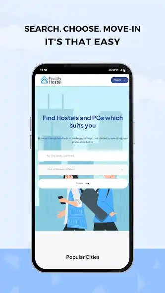Play FindMyHostel - PGs  Hostels as an online game FindMyHostel - PGs  Hostels with UptoPlay