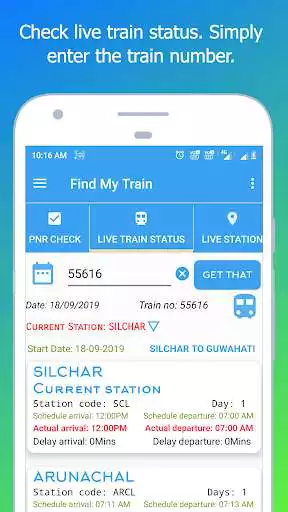 Play Find My Train: Indian Railway Train Status - IRCTC  and enjoy Find My Train: Indian Railway Train Status - IRCTC with UptoPlay