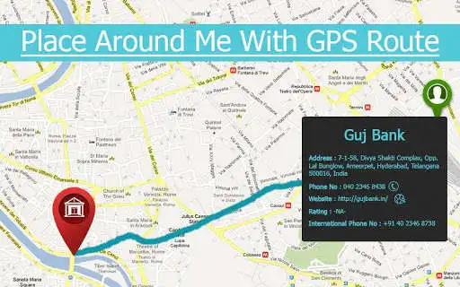 Play Find NearBy Place - Place Around Me With GPS Route