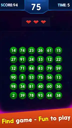 Play Find Number 2018 as an online game Find Number 2018 with UptoPlay