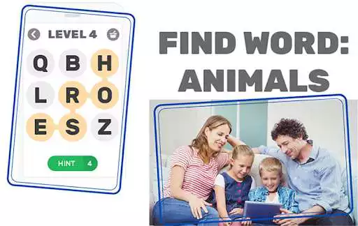 Play FIND WORD: ANIMALS  and enjoy FIND WORD: ANIMALS with UptoPlay