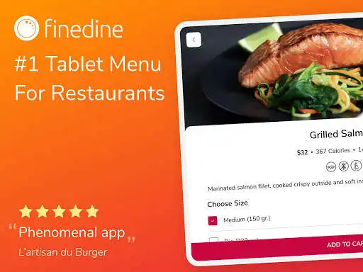Play FineDine Tablet Menu for Restaurants, Cafes  Bars  and enjoy FineDine Tablet Menu for Restaurants, Cafes  Bars with UptoPlay