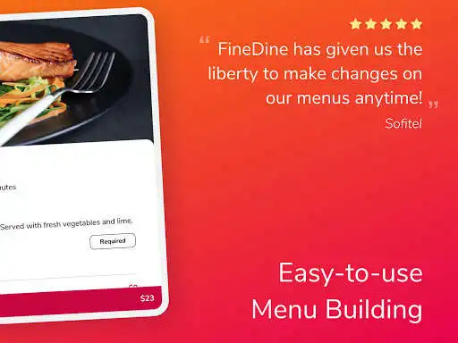 Play FineDine Tablet Menu for Restaurants, Cafes  Bars as an online game FineDine Tablet Menu for Restaurants, Cafes  Bars with UptoPlay