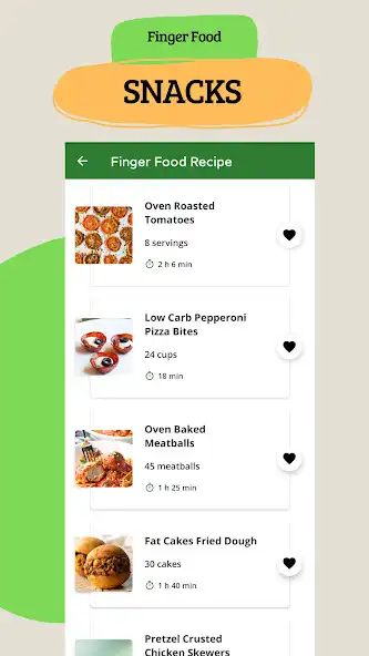 Play Finger Food Recipes- Appetizer as an online game Finger Food Recipes- Appetizer with UptoPlay