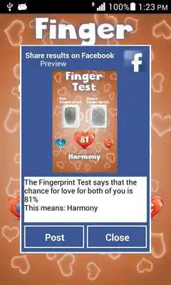 Play Fingerprint Love Test