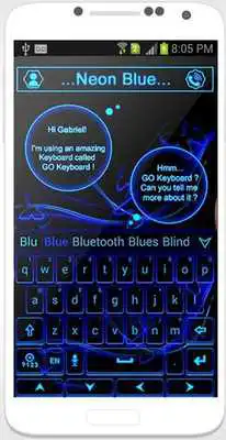 Play FingerprintSL Keyboard theme - Kika Emoji