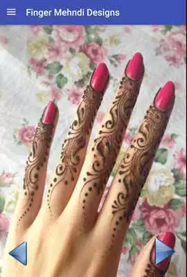 Play Fingers Mehndi Design