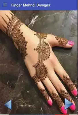 Play Fingers Mehndi Design