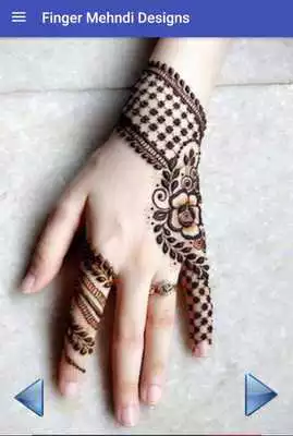 Play Fingers Mehndi Design