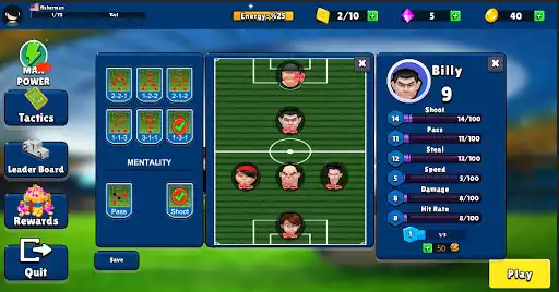 Play Finger Soccer League as an online game Finger Soccer League with UptoPlay