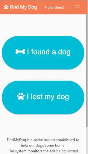 Play FingMyDog - Lost&Found dogs  and enjoy FingMyDog - Lost&Found dogs with UptoPlay