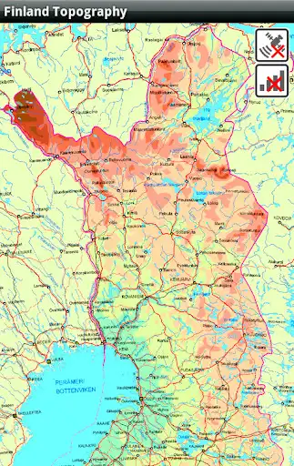 Play Finland Topography Lite as an online game Finland Topography Lite with UptoPlay