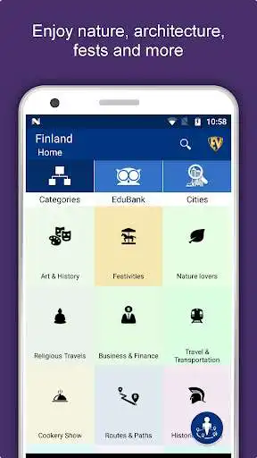 Play Finland Travel & Explore, Offline Tourist Guide  and enjoy Finland Travel & Explore, Offline Tourist Guide with UptoPlay