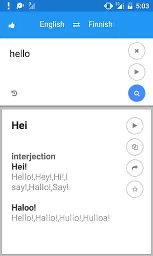 Play Finnish English Translate