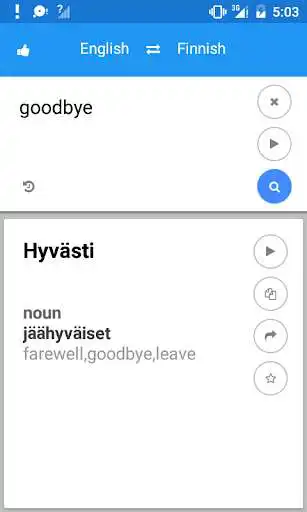 Play Finnish English Translate