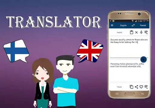 Play Finnish to  English Translator