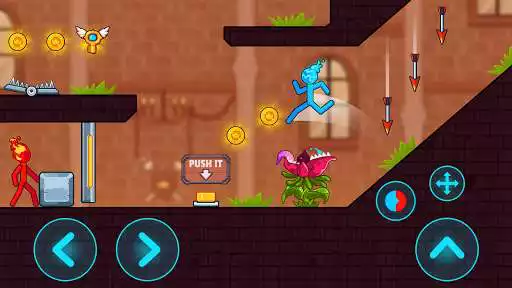 Play Fire And Water Stickman as an online game Fire And Water Stickman with UptoPlay