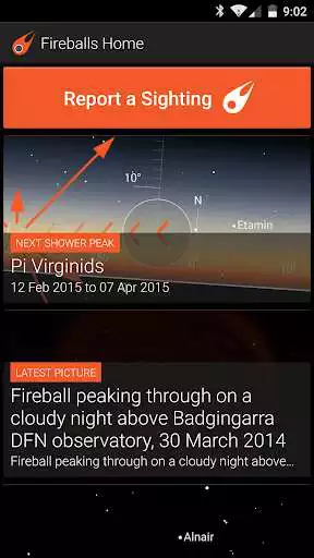 Play Fireballs In The Sky