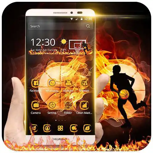 Free play online Fire Basketball Theme  APK